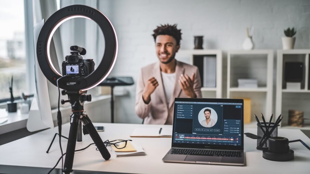 Behind the Scenes Setup for a Video Resume